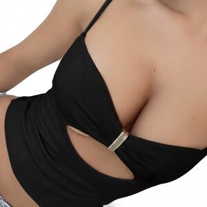 Cutout Cami Top with Gold Hardware Detail✨